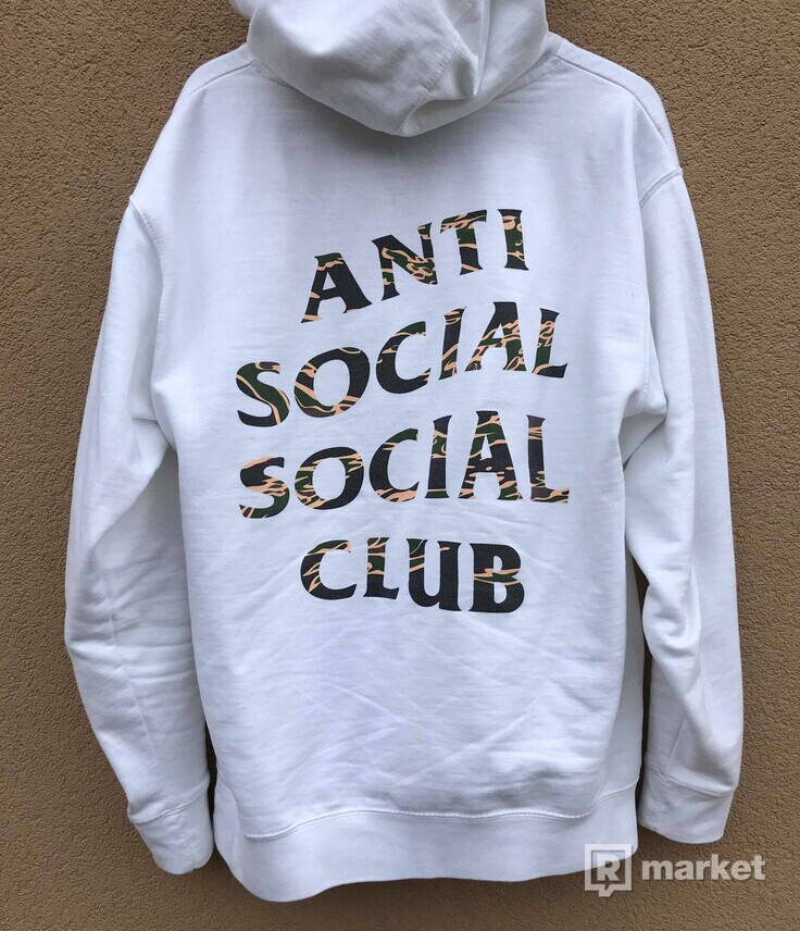 Anti Social Social Club Hoodie White/Camo