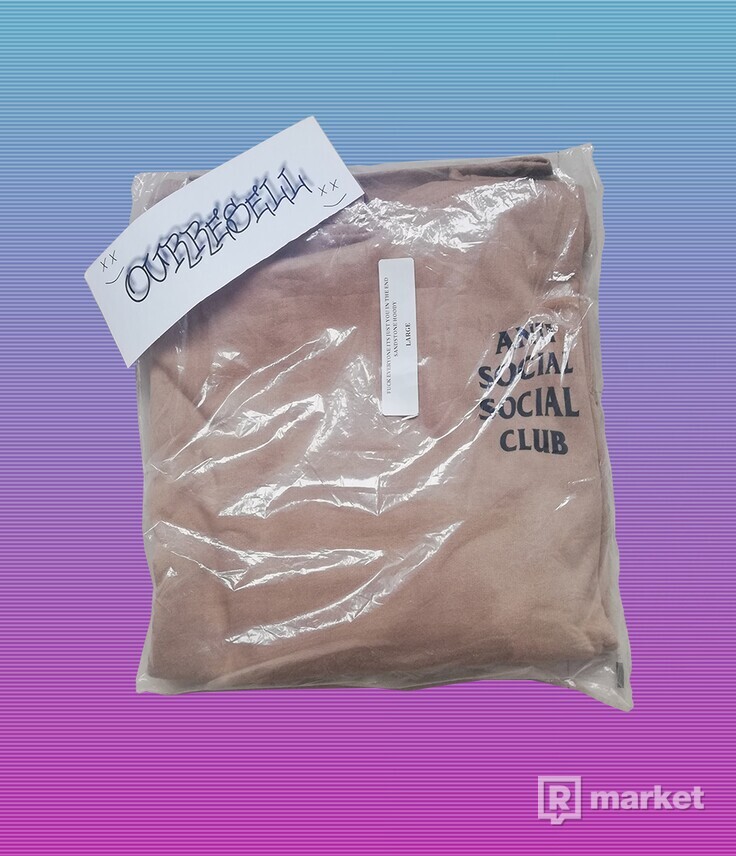 ASSC Fuck Everyone Its Just You In The End Sand Hoodie DS