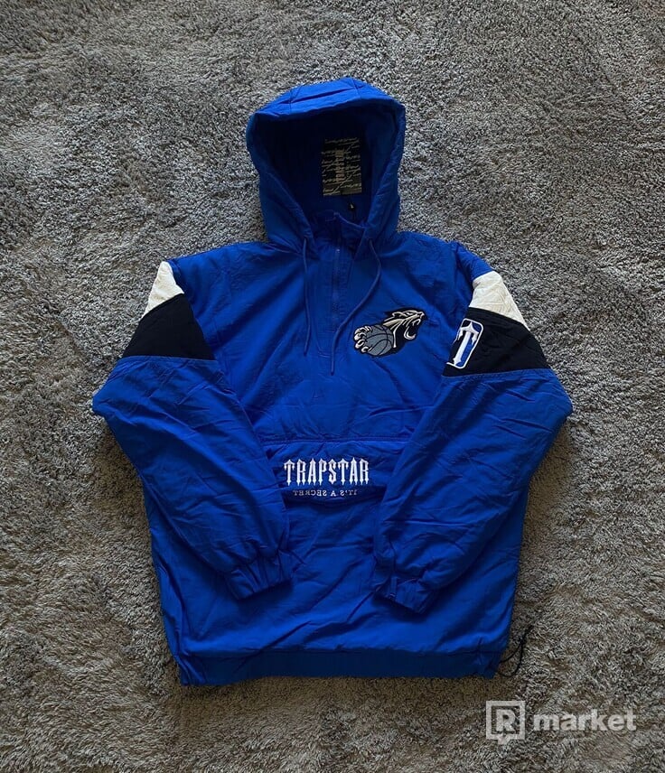 Trapstar Zip Shooters Pullover Jacket - Blue