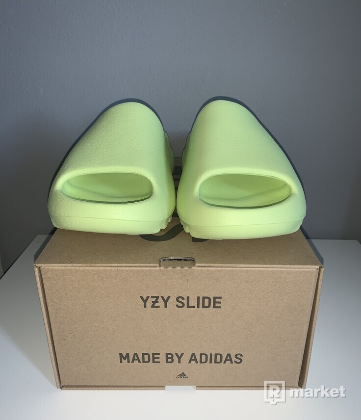 Yeezy slide glow green