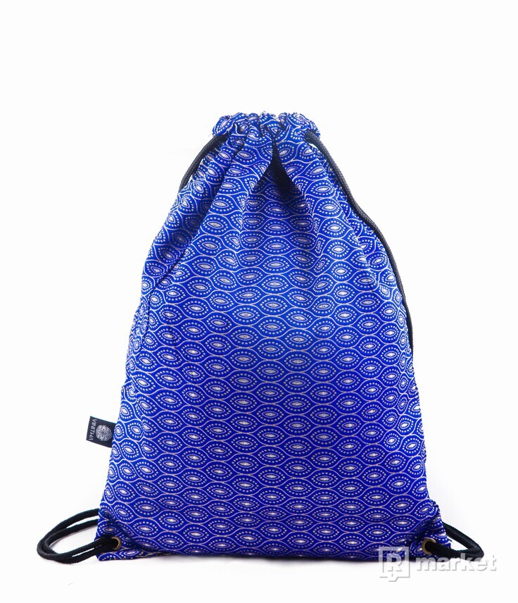 Modrý vzorovaný brokátový batoh VINITHA  10