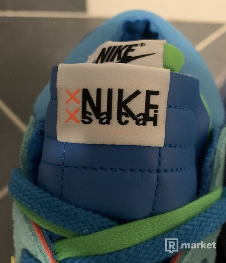 Nike Blazer x sacai x KAWS Neptune blue