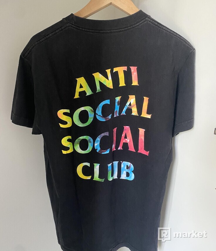 Anti Social Social Club tie dye logo tee