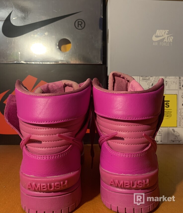 Nike x AMBUSH dunk fuchsia pink