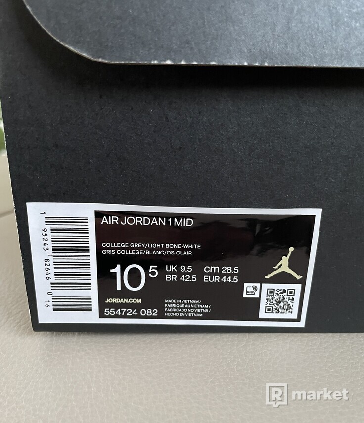 Nike Air Jordan 1 Mid Linen