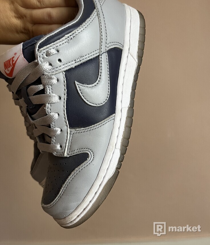 Nike dunk low college navy grey