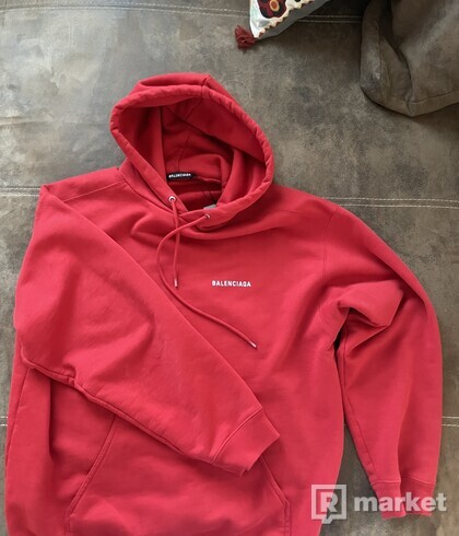 Balenciaga red hoodie