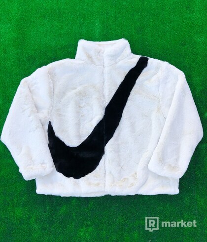 Nike Faux Fur Swoosh Jacket