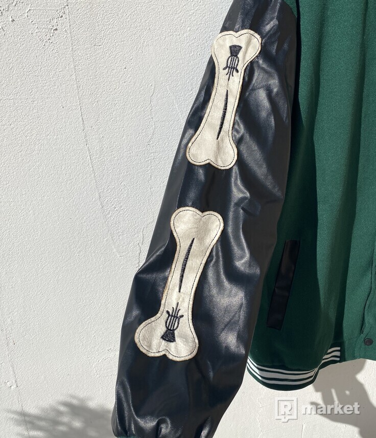 Bones Varsity jacket baseballová bunda kosti