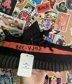 Adidas yeezy boost 350 v2 - red stripe/infrared