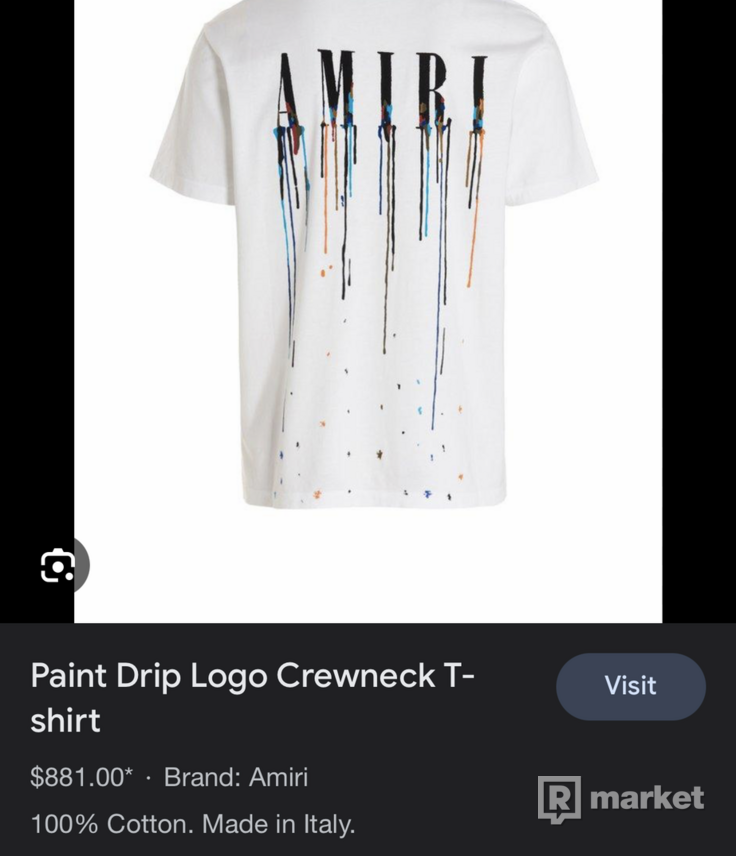 Amiri paint drip core T-shirt