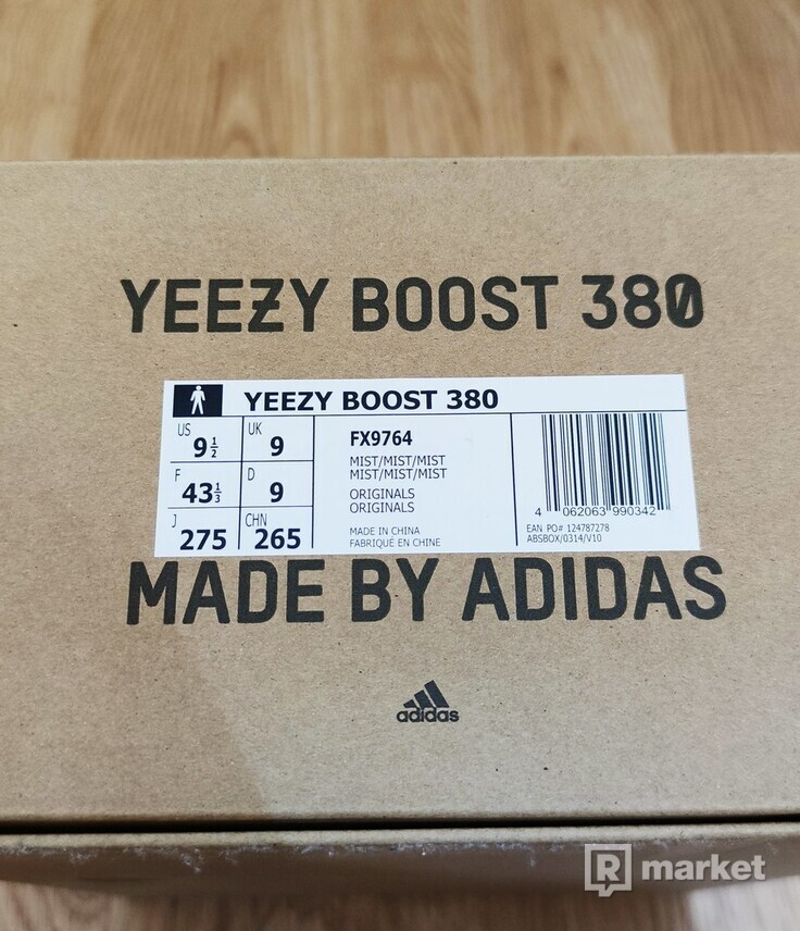 Adidas Yeezy boost 380 "Mist"