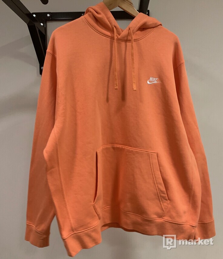 Nike basic orange hoodie