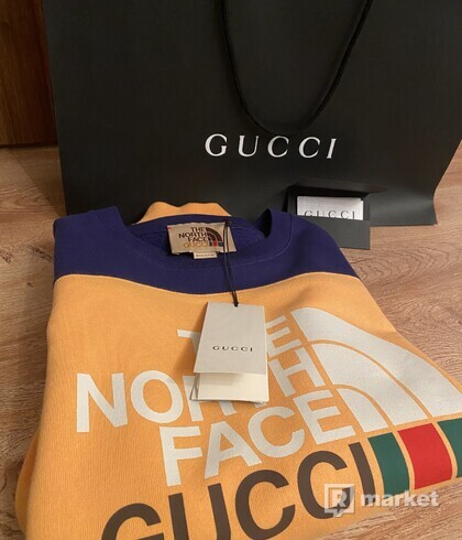 Gucci x The North Face Sweatshirt Yellow/Blue