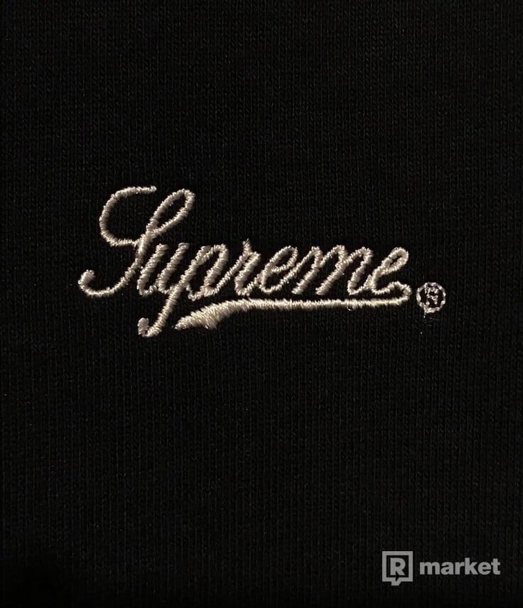Supreme Piping Hooded Sweatshirt Black SS18 (size M)