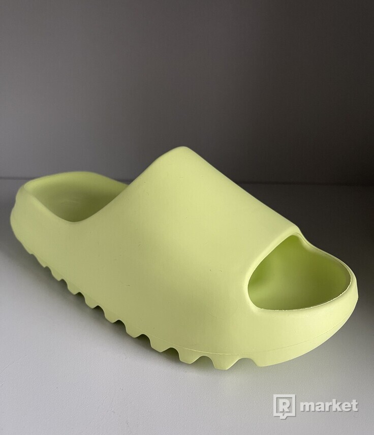 Adidas Yeezy Slides Green Glow 42