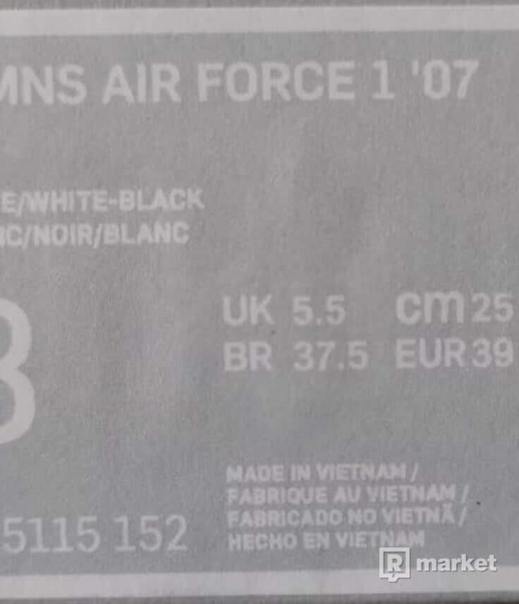 Air Force 1 White/Black