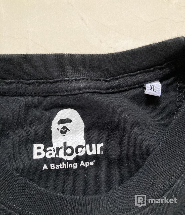 BAPE x Barbour tee