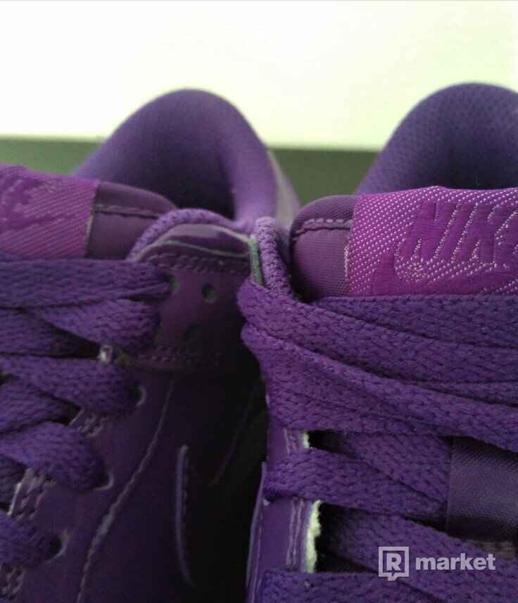 Nike Dunk Low Women Purple White Rainbow Sole 