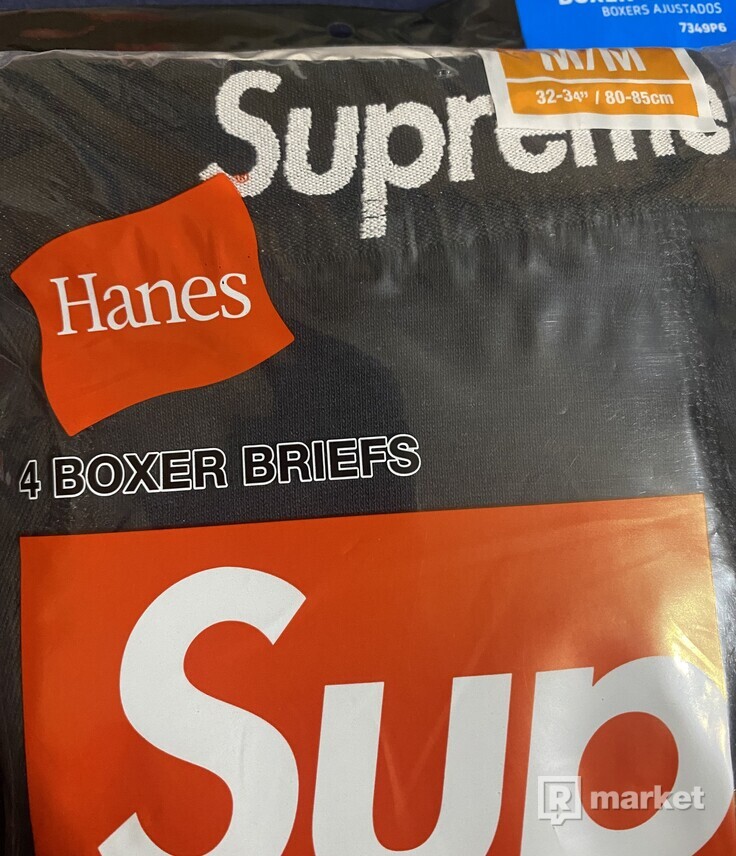 Supreme Hanes Boxers Black