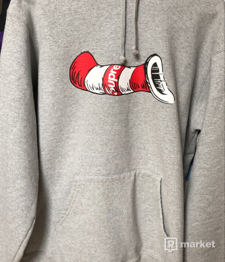 Supreme “cat in the hat “ hoodie
