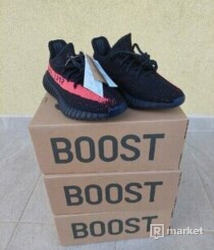 adidas Yeezy Boost 350 V2 Core Black Red EU 38 2/3  (3x)