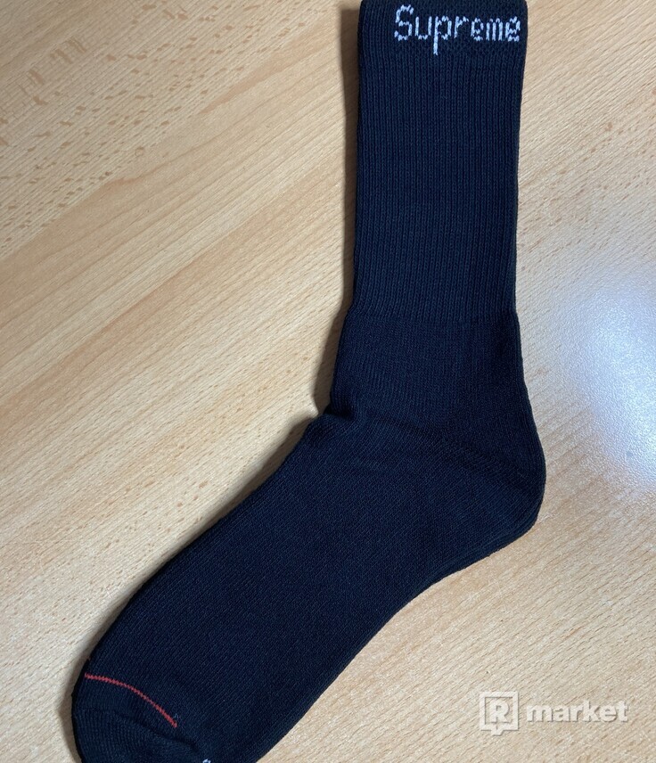 Supreme hanes ponožky - černé