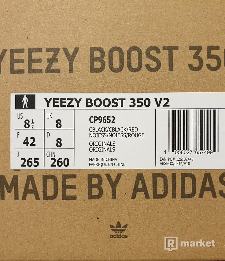 adidas Yeezy Boost 350 V2 Black Red(bred)