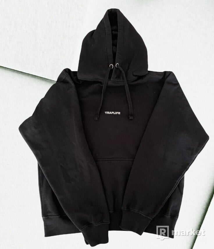 Traplife hoodie black