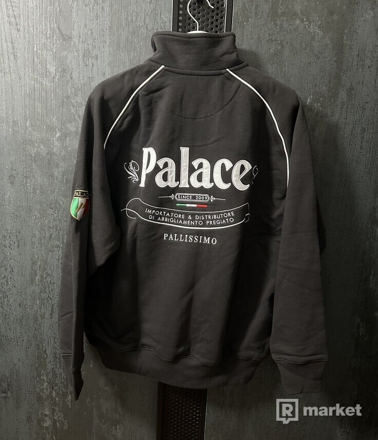 Palace italia zip funnel black L, XL
