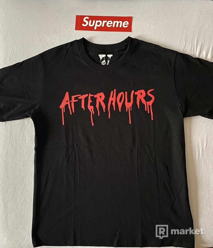 Vlone x The Weeknd “After Hours Blood Drip” Tee black
