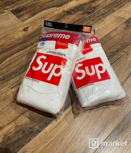 Supreme Hanes Boxer White Size M
