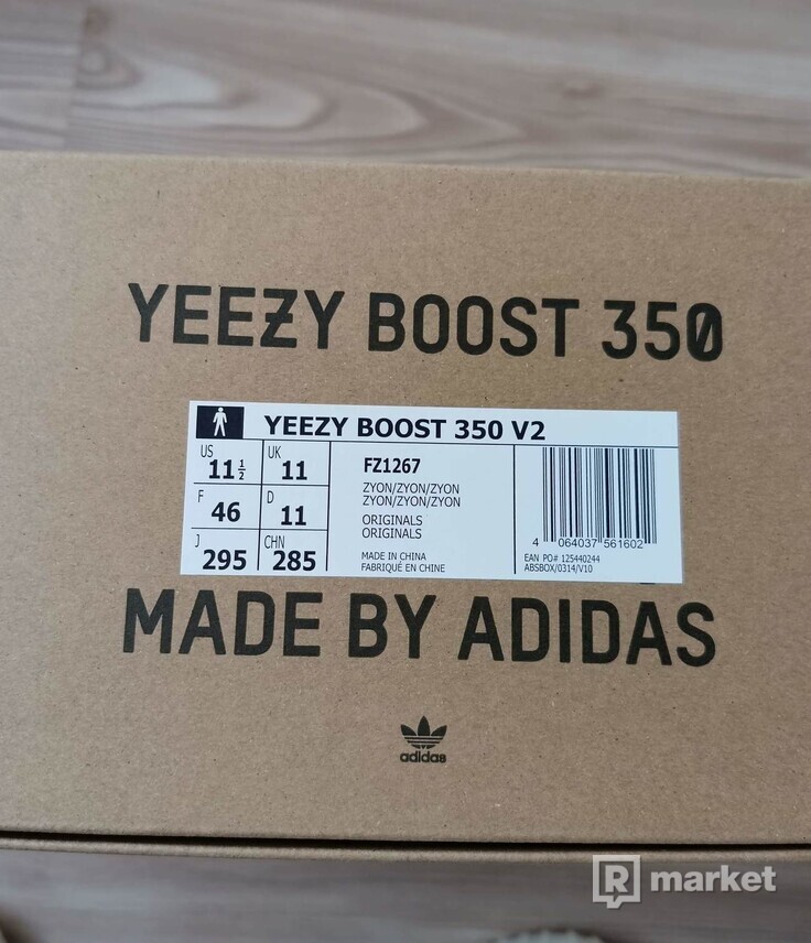 adidas Yeezy Boost 350 V2 Zyon/ Zyon/ Zyon - size : 11.5, Colour : Gray