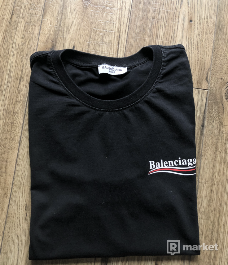 Balenciaga logo printed black