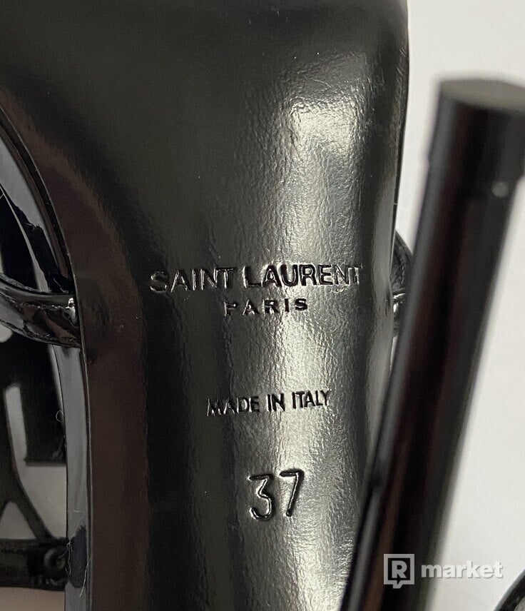 Saint Laurent Cassandra sandálky s logom vel. 36
