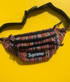 Supreme Woven Stripe Waist bag