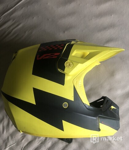 Fox Helmet V-2 Mastar, ECE Yellow