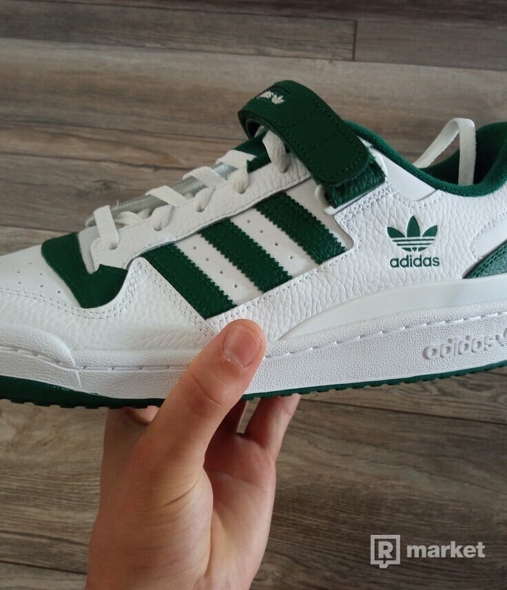 Adidas Originals FORUM LOW White/Collegiate green