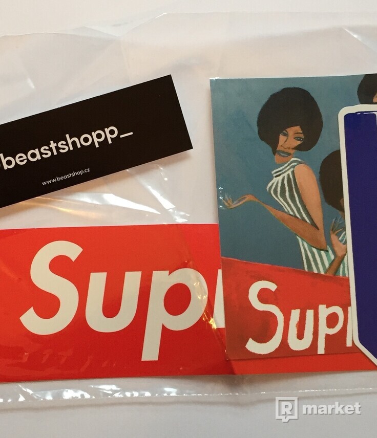Supreme Week 5 Sticker pack + 2x Supreme Box Logo Sticker