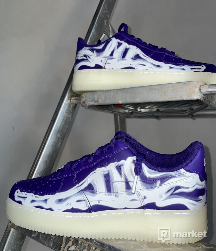 Nike Air Force 1 Low Skeleton Purple