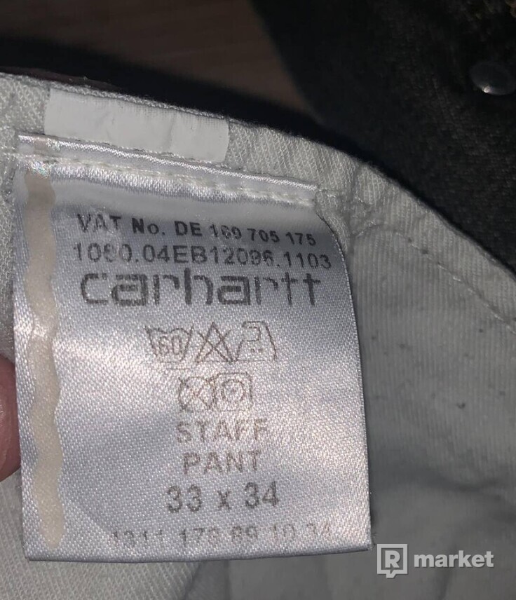Carhartt pants 33x34