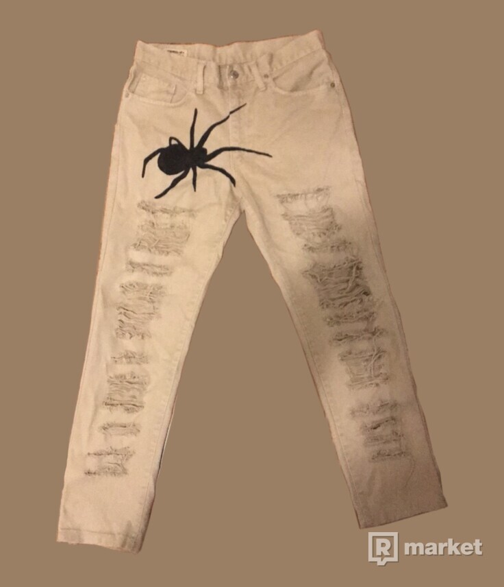 Custom spider jeans