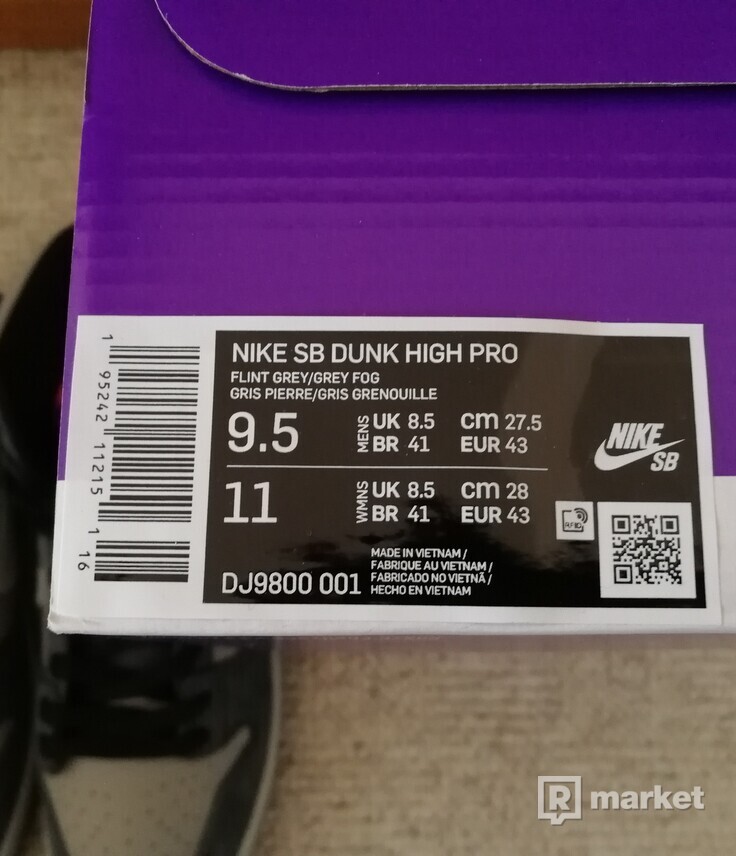 Nike SB Dunk High "Medium Grey Pink"