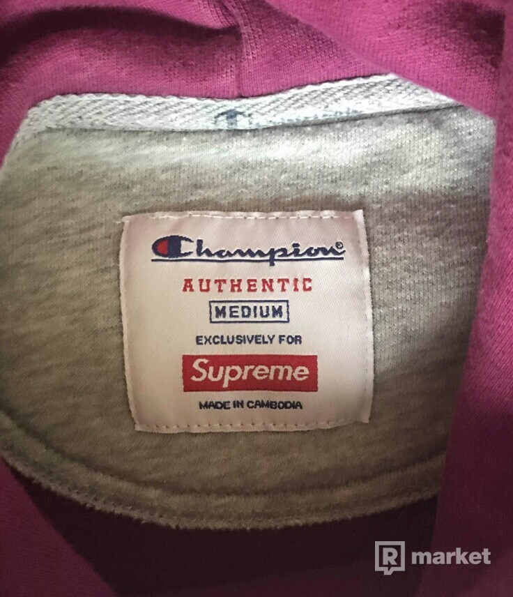 Supreme x Champion Label Hooded