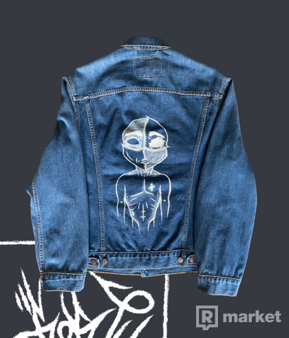 Custom Hand-painted Levi's Denim Jacket