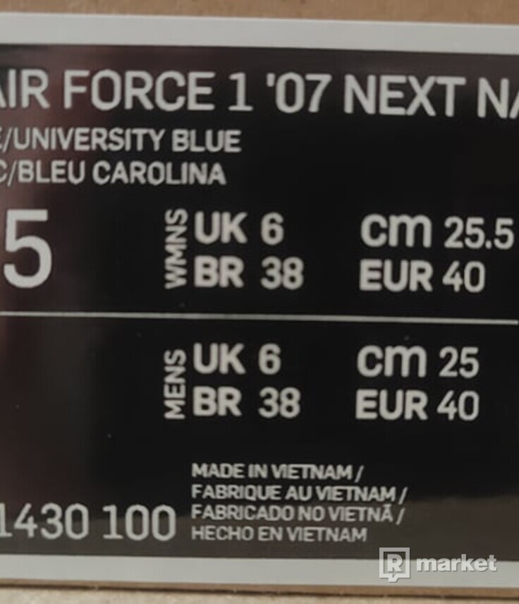 Air Force 1 Low Next Nature University Blue