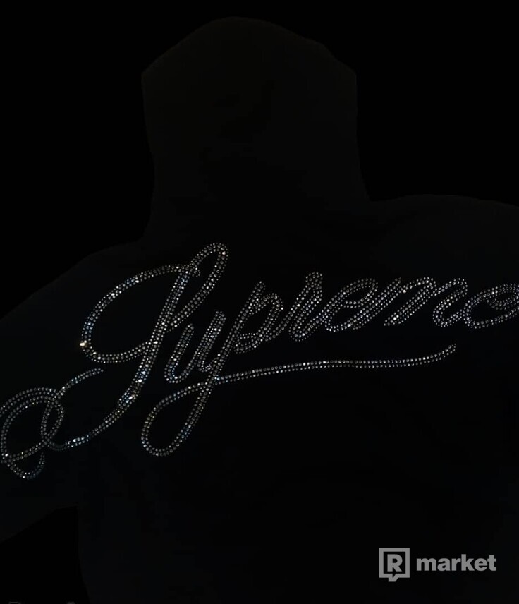 Supreme rhinestone hoodie