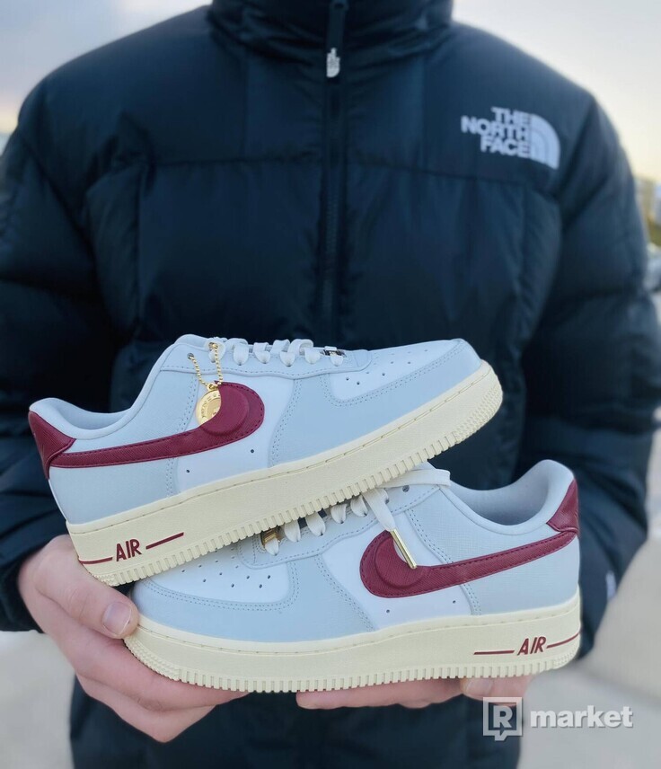 Nike Air Force 1 Low Just Do it Photon Dust Team Red