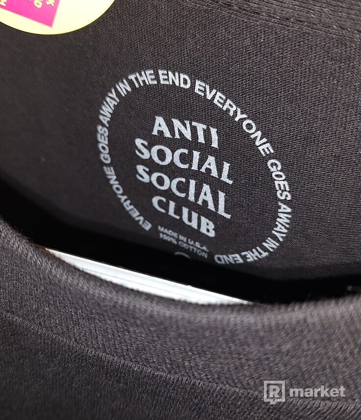 Anti Social Social Club Kkoch - Size L