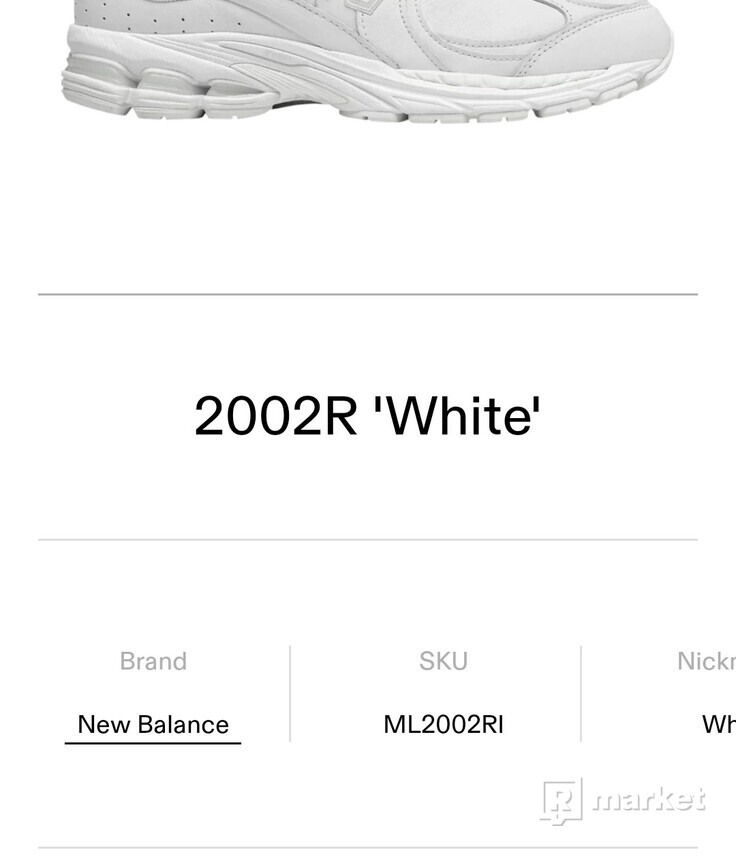 New Balance 2002r White
